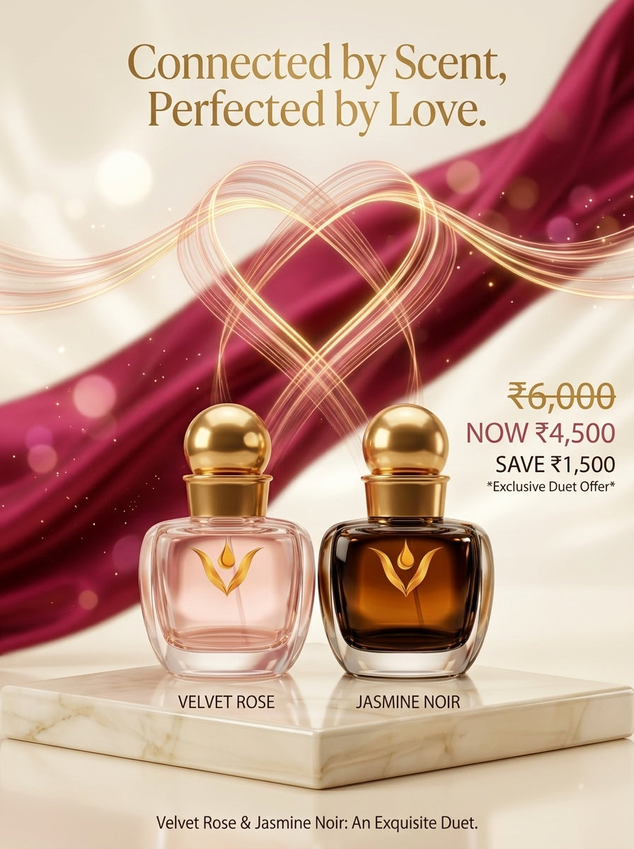 Venaura Eternal Couple combo – Velvet Rose for Her & Jasmine Noir for Him | Save ₹1,500