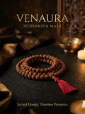 Venaura Premium Rudraksha Mala – Spiritual Protection, Peace & Positive Energy