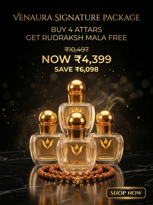 VenAura Attar (4 Attars + Free Rudraksh Mala)