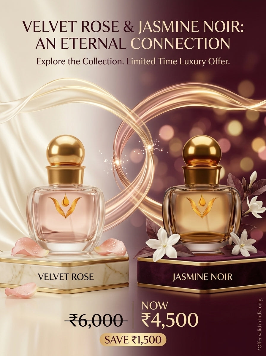 Venaura Eternal Couple combo – Velvet Rose for Her & Jasmine Noir for Him | Save ₹1,500