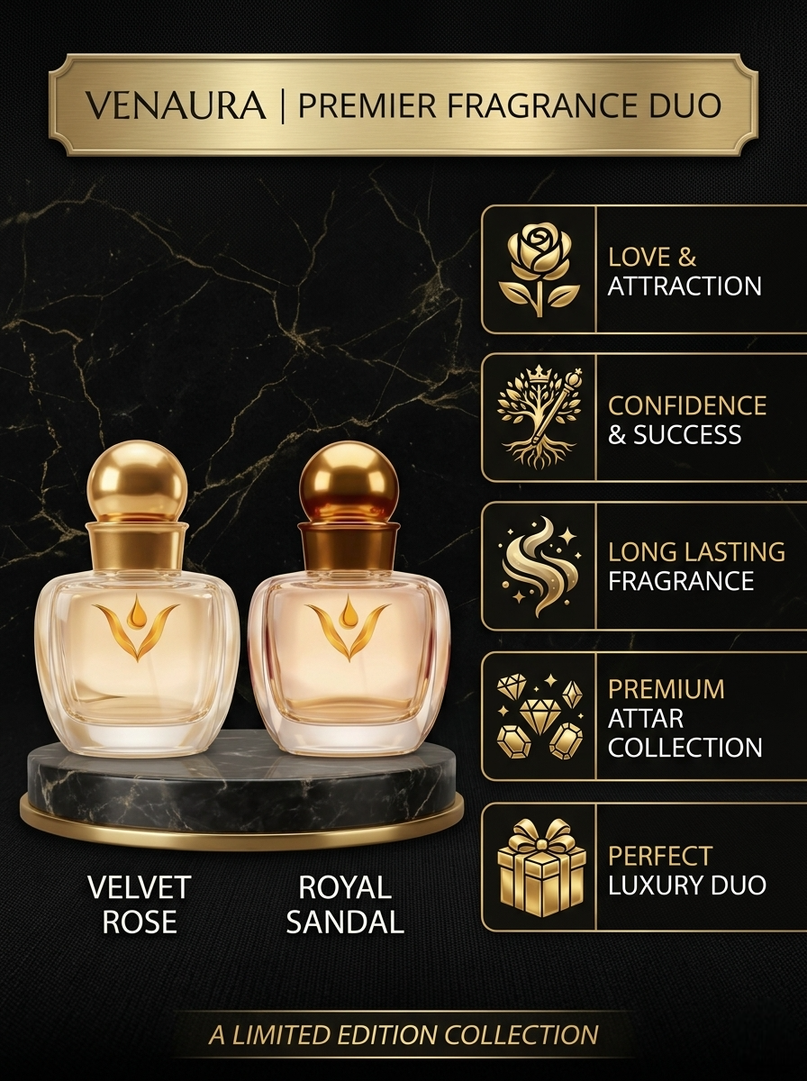 Venaura Love & Prosperity Duo | Velvet Rose × Royal Sandal