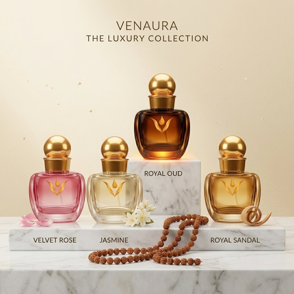 VenAura Attar (4 Attars + Free Rudraksh Mala)