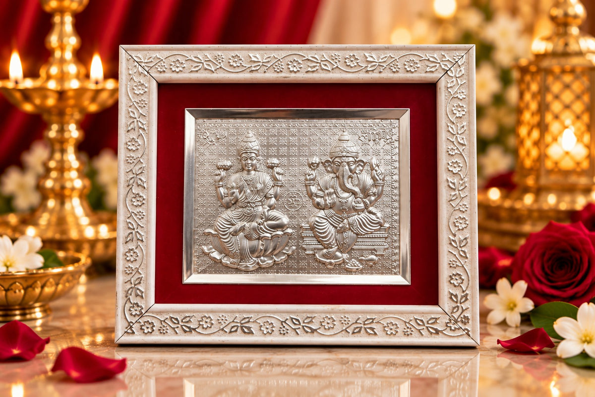 VENAURA Divine Fragrance Combo Buy 3 Premium Attars & Get Silver-Plated Lakshmi Ganesh Frame FREE! 🙏
