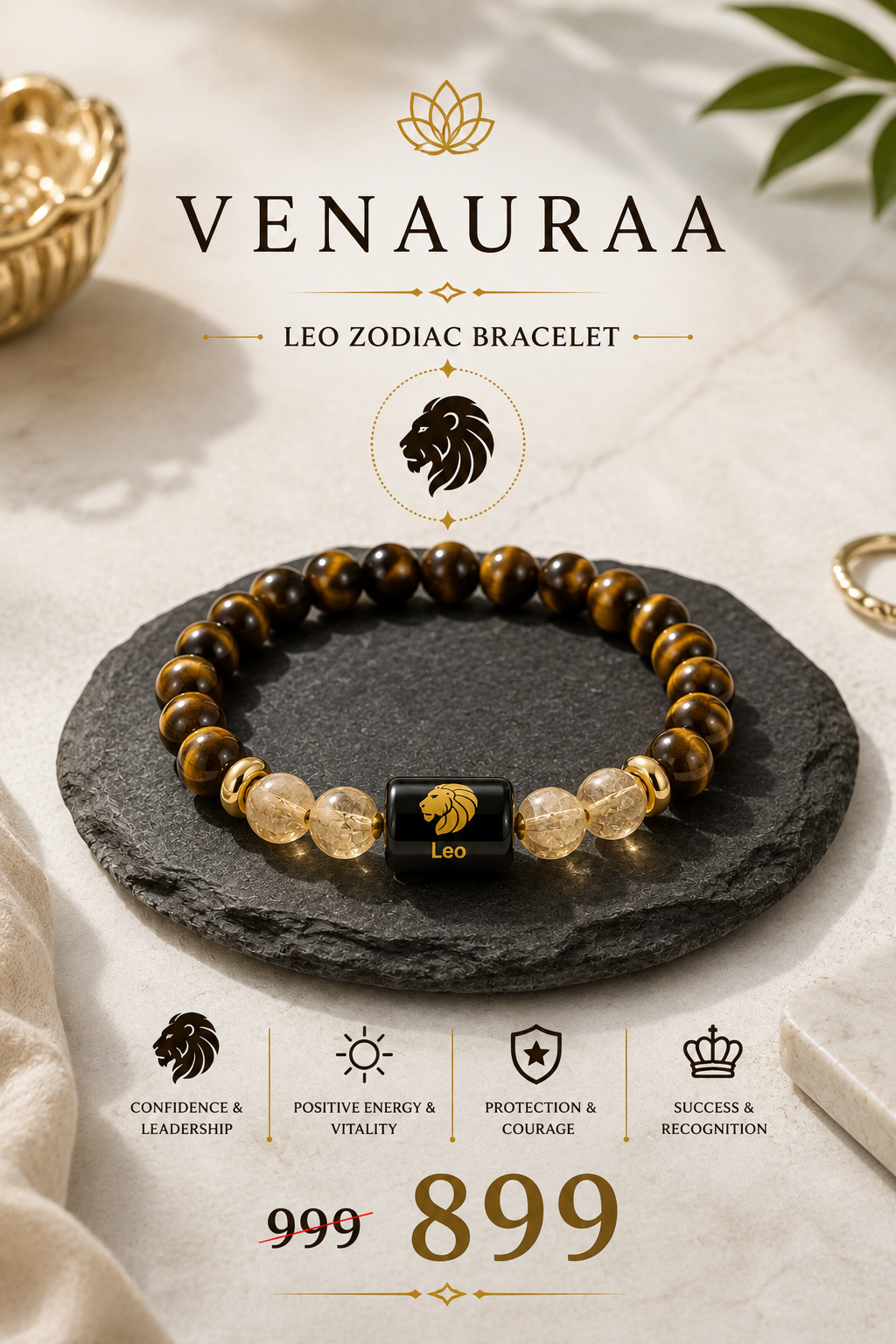 Leo Zodiac Bracelet ( सिंह राशि)